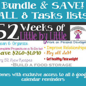 All 8 Weekly Tasks Bundle digital curriculum sample page for homeschool — A to Z for Moms Like Me