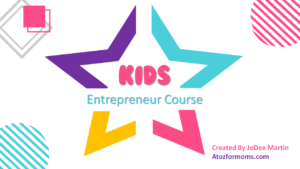 Entrepreneurship Course digital curriculum sample page for homeschool — A to Z for Moms Like Me