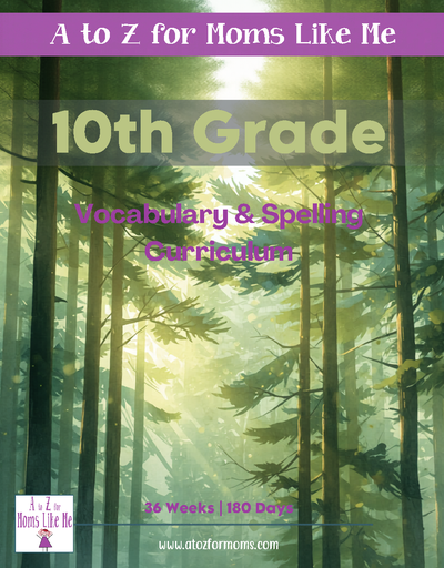 Tenth Grade Vocabulary & Spelling Words