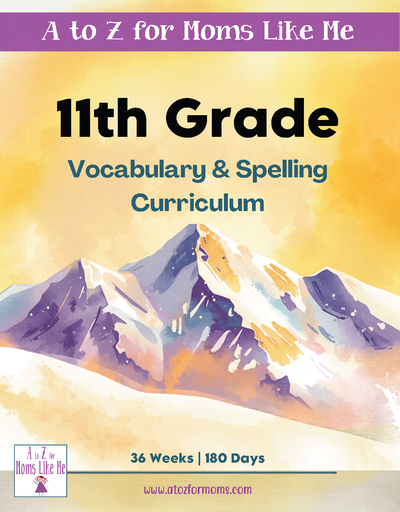Eleventh Grade Vocabulary & Spelling Words