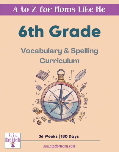 Sixth Grade Vocabulary & Spelling Words