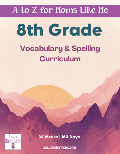 Eighth Grade Vocabulary & Spelling Words