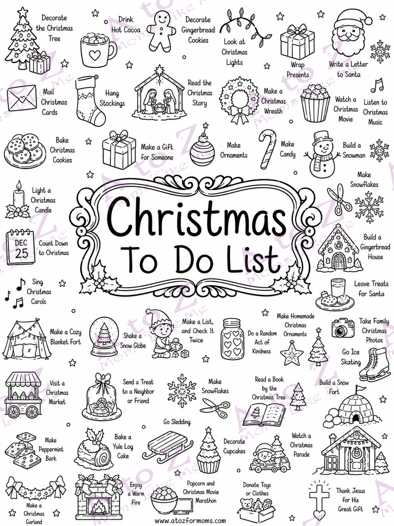 Christmas To-Do List Poster