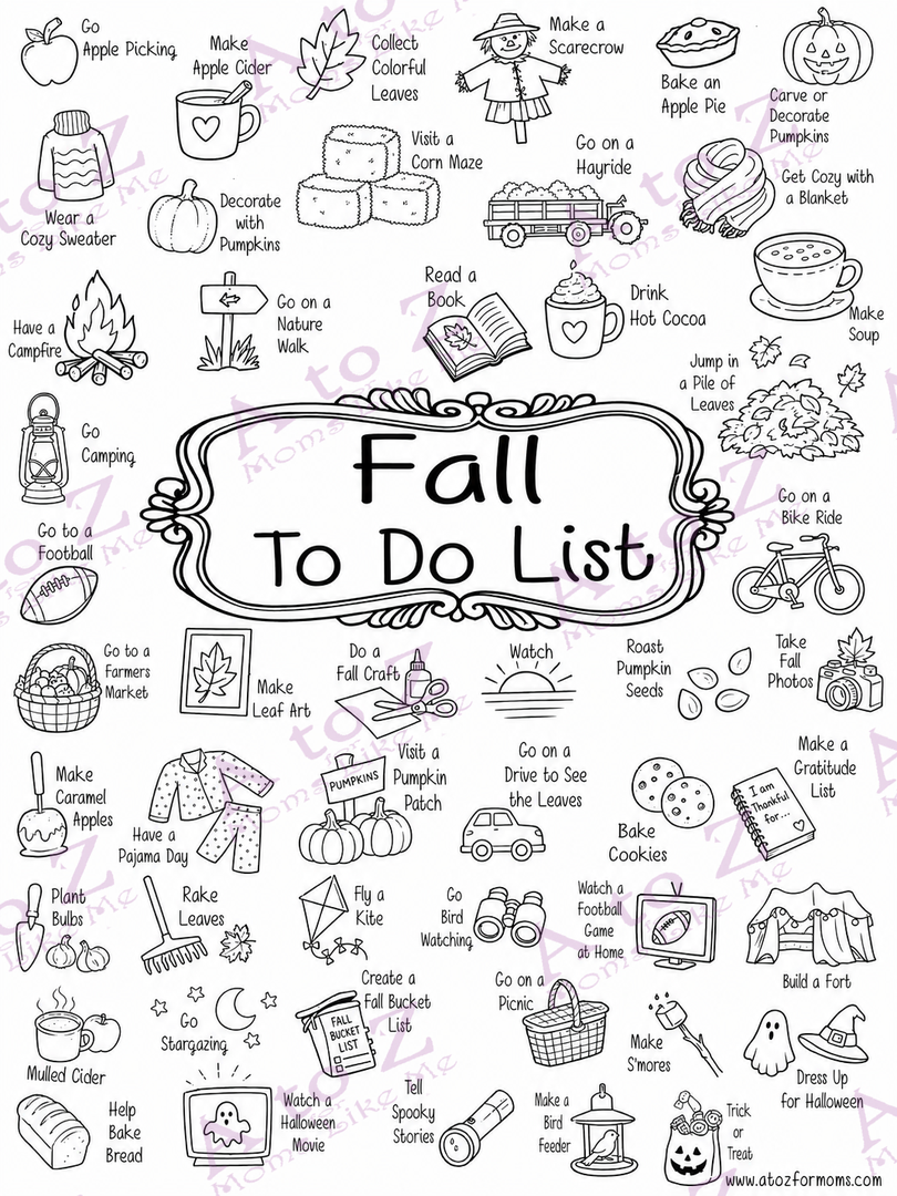 Fall To-Do List Poster