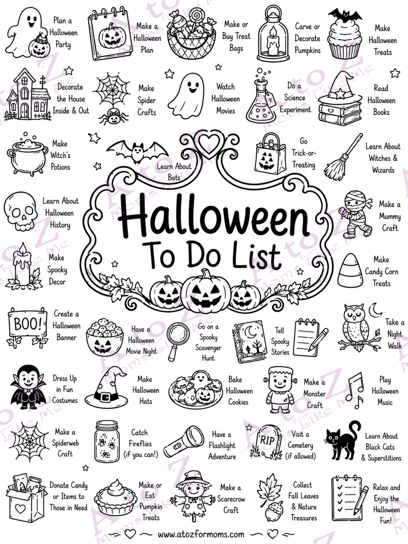 Halloween To-Do List Poster