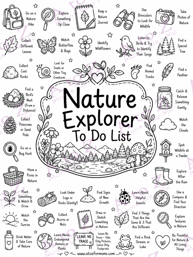 Nature Explorer To-Do List Poster